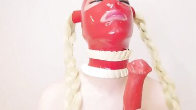 SISSY LATEX DOLL SERVICE PRACTICE - 7 image