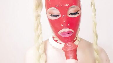 SISSY LATEX DOLL SERVICE PRACTICE - 9 image