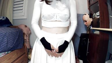 Anime Girl Happi Pt 2 Jill ! Happi unmasks from her kigurumi mask and masks in her doll mask Jill! - 12 image