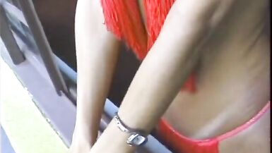 Blonde shemale with big knockers loves getting a nice dick - 2 image