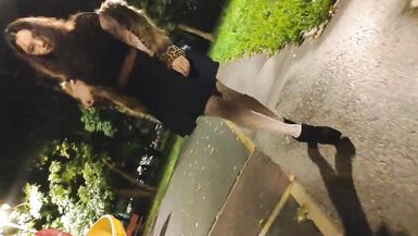 Sexy Little Ponnyboy sissy walking in shop and outside - 14 image