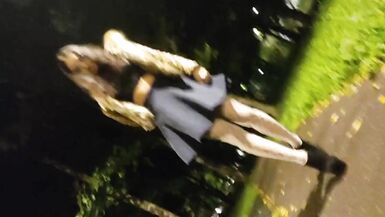 Sexy Little Ponnyboy sissy walking in shop and outside - 15 image