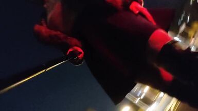 Sexy Little Ponnyboy sissy walking in shop and outside - 6 image