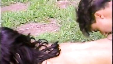 Lusty brunette tranny gets her ass licked and fucked - 8 image