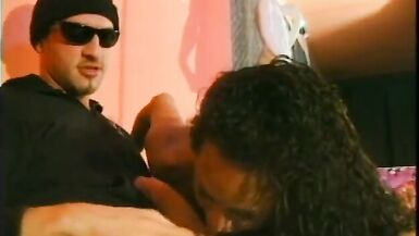 Sexy shemale loves sucking big cock while rubbing hers - 2 image