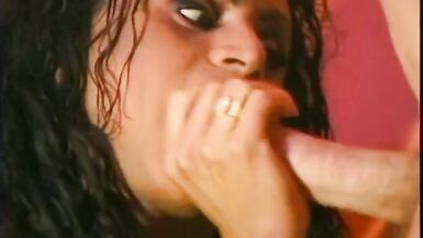 Sexy shemale loves sucking big cock while rubbing hers