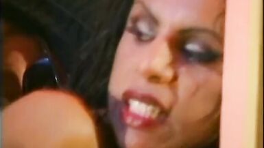 Sexy shemale loves sucking big cock while rubbing hers - 9 image