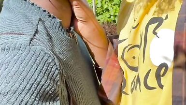 my partner helps me cum in the sun - 13 image