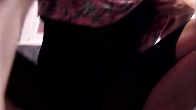 PEE FETISH Dress soak with CD pee. Pissing playing anal bead - 4 image