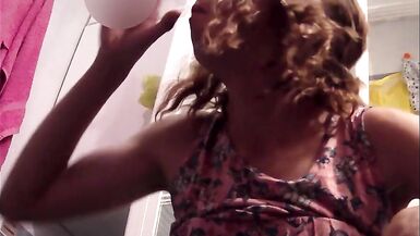 PEE FETISH Dress soak with CD pee. Pissing playing anal bead