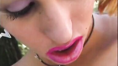 Impressive shemale fucks guy's asshole outdoors after blow - 2 image