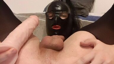 StacySexlips fucks her ass with DILDO and cums in her face!! - 1 image