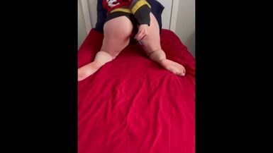 Luka Slow-Fucks His Tight Asshole in a Marc Andre Fleury Jersey - 1 image