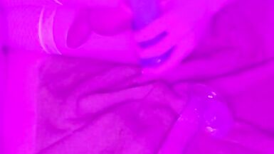 Sissy Femboy toys his tight bussy until he cums hands free - 10 image