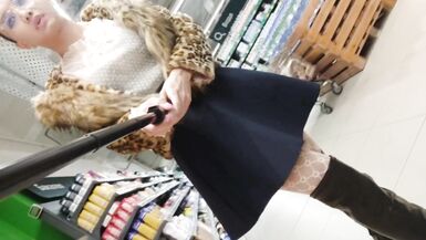 Sissy Ponyboy going to shop and acting in public in sexy dress and high heels - 4 image