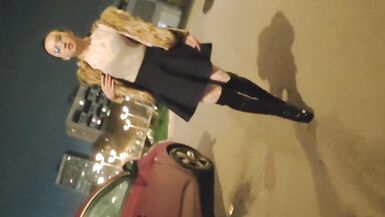 Sissy Ponyboy going to shop and acting in public in sexy dress and high heels - 8 image