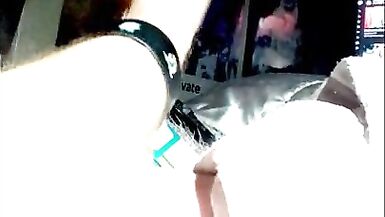 Marilyn Smokes And Strokes Her Big Cock - 12 image