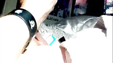 Marilyn Smokes And Strokes Her Big Cock - 15 image