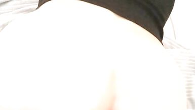 Femboy easily playing with dildo & self-facial at the end ^^ - 5 image