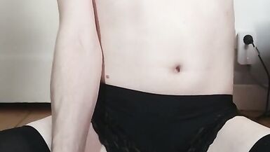 Sissy Trap tries her new Gape Toy - 15 image