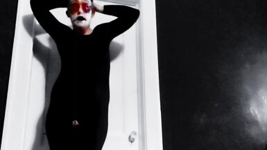 HD Slow Motion Queer Goth  FTM In Monster Drag  Spank and Masturbate Chocolate Syrup  Food Fetish Ch - 12 image