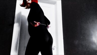 HD Slow Motion Queer Goth  FTM In Monster Drag  Spank and Masturbate Chocolate Syrup  Food Fetish Ch - 2 image