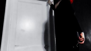 HD Slow Motion Queer Goth  FTM In Monster Drag  Spank and Masturbate Chocolate Syrup  Food Fetish Ch - 4 image