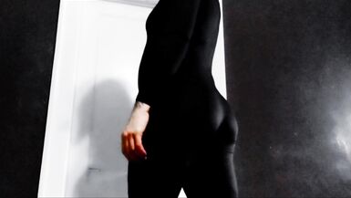 HD Slow Motion Queer Goth  FTM In Monster Drag  Spank and Masturbate Chocolate Syrup  Food Fetish Ch - 5 image