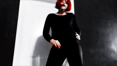 HD Slow Motion Queer Goth  FTM In Monster Drag  Spank and Masturbate Chocolate Syrup  Food Fetish Ch - 6 image