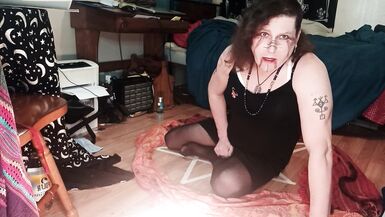 Transgender witch demonstrates sigil Magick(part 2 of 2: with ass play and masterbation) - 4 image