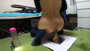 Playing my ass with blue long socks -5 May 2021- - 5 image