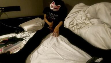 Jerking while a vibrator in my ass 20210906