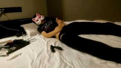 Jerking while a vibrator in my ass 20210906