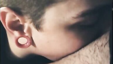 POV Sucking Off My FtM Partner ( Trans Man Blow Job ) - 10 image