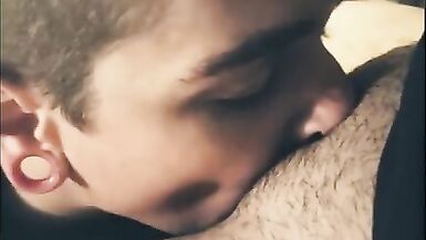 POV Sucking Off My FtM Partner ( Trans Man Blow Job ) - 11 image