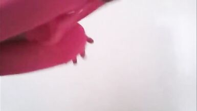 Trans has sissygasm locked in chastity belt. - 4 image