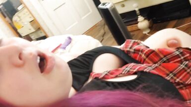 BBW POV Shemale Fucks You with Big Cock and Cums with Sexy Toy - 8 image