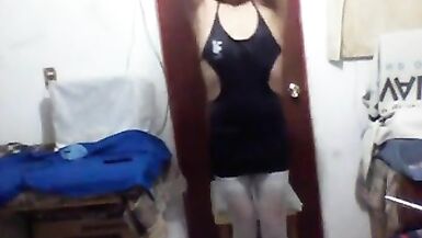 Joselynne CrossDresser In Hot Tight  Mini Dress - 14 image