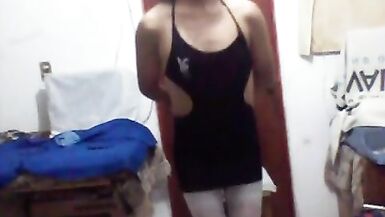 Joselynne CrossDresser In Hot Tight  Mini Dress - 8 image