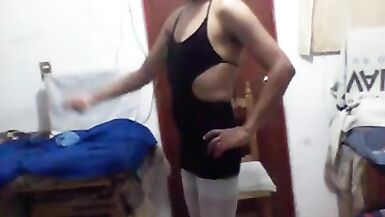 Joselynne CrossDresser In Hot Tight  Mini Dress - 9 image