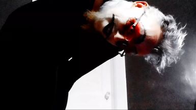 HD Slow Motion Queer Goth  FTM In Drag Masturbation - 1 image