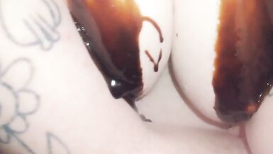 HD Slow Motion Queer Goth  FTM In Drag Masturbation - 14 image