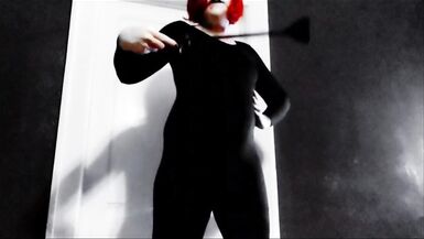 HD Slow Motion Queer Goth  FTM In Drag Masturbation - 3 image