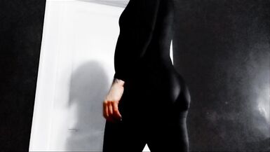 HD Slow Motion Queer Goth  FTM In Drag Masturbation - 5 image