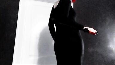 HD Slow Motion Queer Goth  FTM In Drag Masturbation