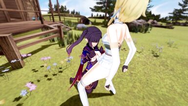 Genshin impact - Futa Lumine fuck Mona - 5 image