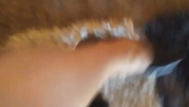 High Heel Uncut CD Jerk Off Chains and Cum Shot - 3 image