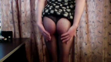Sissy playing after school in new dresses and train her ass - 2 image