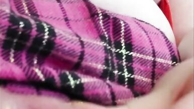 BBW Tranny Jerk Off In Your Face POV Cumshot - 12 image