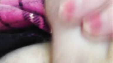 BBW Tranny Jerk Off In Your Face POV Cumshot - 4 image